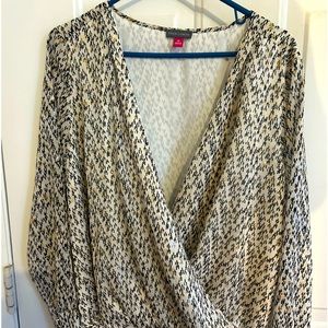 Beautiful and unique brand new long sleeve Vince Camuto blouse, tags still on!